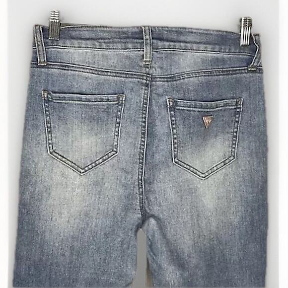 Guess Skinny Ankle Jeans Women’s Size 28 Classic Light Wash Logo Patch - Picture 4 of 8